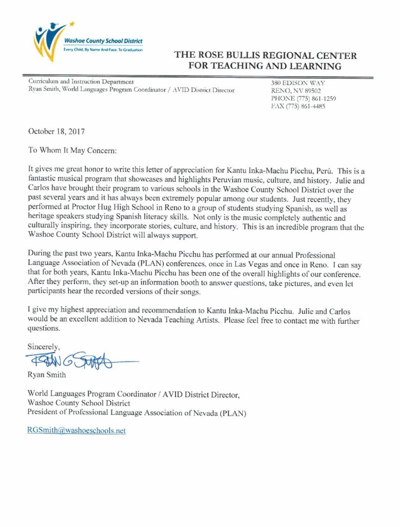 Letter of Rec WCSD Smith